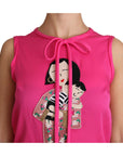 Dolce & Gabbana Elegant Pink Silk Family Tank Top Shirt