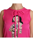 Dolce & Gabbana Elegant Pink Silk Family Tank Top Shirt