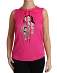 Dolce & Gabbana Elegant Pink Silk Family Tank Top Shirt