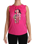Dolce & Gabbana Elegant Pink Silk Family Tank Top Shirt