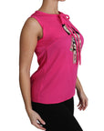 Dolce & Gabbana Elegant Pink Silk Family Tank Top Shirt
