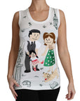 Dolce & Gabbana Elegant White Sleeveless Cotton Silk Shirt