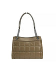 Michael Kors Susan Medium Chain Shoulder Tote Bag Driftwood