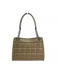 Michael Kors Susan Medium Chain Shoulder Tote Bag Driftwood