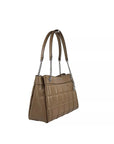 Michael Kors Susan Medium Chain Shoulder Tote Bag Driftwood