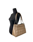 Michael Kors Susan Medium Chain Shoulder Tote Bag Driftwood