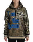 Dolce & Gabbana Im The Queen Multicolor Hoodie Sweatshirt