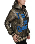 Dolce & Gabbana Im The Queen Multicolor Hoodie Sweatshirt