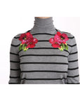 Dolce & Gabbana Elegant Embroidered Cashmere-Silk Sweater