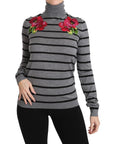 Dolce & Gabbana Elegant Embroidered Cashmere-Silk Sweater