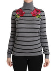 Dolce & Gabbana Elegant Embroidered Cashmere-Silk Sweater