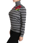 Dolce & Gabbana Elegant Embroidered Cashmere-Silk Sweater