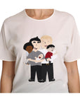 Dolce & Gabbana Elegant Silk Crewneck Blouse with Applique