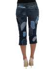 Dolce & Gabbana Chic Blue Patchwork Denim Shorts