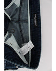 Dolce & Gabbana Chic Blue Patchwork Denim Shorts