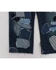 Dolce & Gabbana Chic Blue Patchwork Denim Shorts