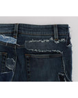 Dolce & Gabbana Chic Blue Patchwork Denim Shorts