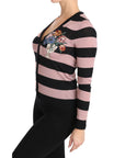 Dolce & Gabbana Elegant Floral Embroidered Cashmere Cardigan