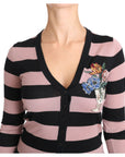 Dolce & Gabbana Elegant Floral Embroidered Cashmere Cardigan