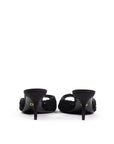 Dolce & Gabbana Black Cotton Sandal