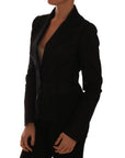 Dolce & Gabbana Semi-Transparent Darkgreen Nylon Blazer