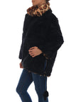 Dolce & Gabbana Elegant Black Lamb Fur Short Coat