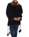 Dolce & Gabbana Elegant Black Lamb Fur Short Coat
