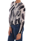 Dolce & Gabbana Elegant Silk Stroke-Pattern Sweater