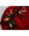 Dolce & Gabbana Elegant Silk High Waist Embroidered Shorts