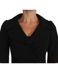Dolce & Gabbana Elegant Black Cropped Wool Blazer
