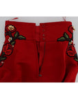 Dolce & Gabbana Enchanted Sicilian Rose Embroidered Mini Shorts