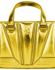 Ferrari Yellow Leather Handbag