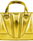 Ferrari Yellow Leather Handbag