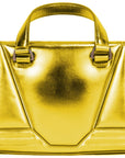 Ferrari Yellow Leather Handbag