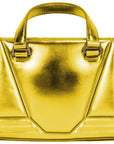 Ferrari Yellow Leather Handbag