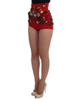Dolce & Gabbana Enchanted Sicily Embroidered Silk Shorts