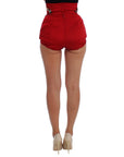 Dolce & Gabbana Enchanted Sicily Crystal-Embellished Silk Shorts