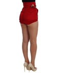 Dolce & Gabbana Enchanted Sicily Crystal-Embellished Silk Shorts