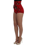 Dolce & Gabbana Enchanted Sicily Crystal-Embellished Silk Shorts