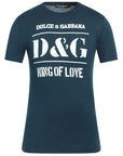 Dolce & Gabbana Blue Cotton T-Shirt