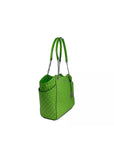 Michael Kors Jet Set Large Chain Shoulder Tote Bag Jungle Green