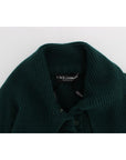 Dolce & Gabbana Elegant Green Cashmere Cardigan Sweater