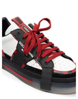 Dolce & Gabbana Black And White Leather Sneaker