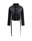 Balenciaga Denim Jacket with ribbon
