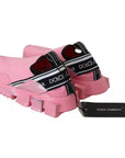 Dolce & Gabbana Pink Low Top Sorrento Sneakers Slip On Casual Shoes