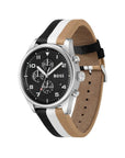 Hugo Boss Black And White Leather Watch