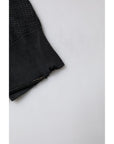Dolce & Gabbana Black Heraldic Silk Buttoned Pullover Sweater