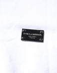 Dolce & Gabbana White Cotton Men Pullover Sweatshirt Sweater
