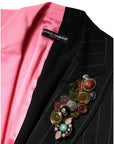 Dolce & Gabbana Multicolor Patchwork Embellished Coat Jacket