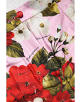 Dolce & Gabbana Pink Floral Print High Waist Hotpants Short